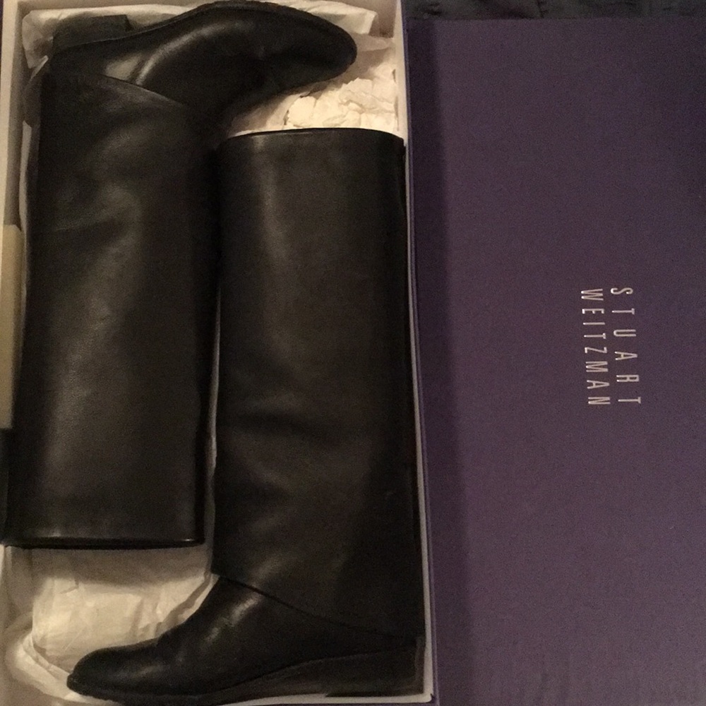 Stuart Weitzman Black Calf Boot
